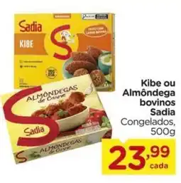 Carrefour Kibe ou Almôndega bovinos Sadia oferta