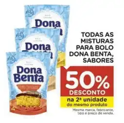 Carrefour Todas as misturas para bolo dona benta, sabores oferta