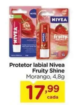 Carrefour Protetor labial Nivea Fruity Shine Morango, oferta