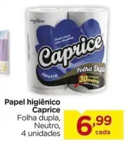 Carrefour Papel higiênico Caprice oferta