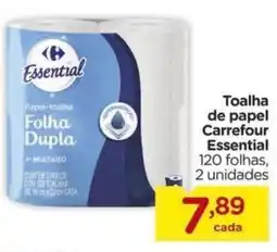 Carrefour Toalha de papel Carrefour Essential oferta