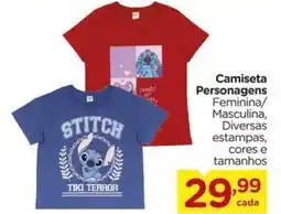 Carrefour Camiseta Personagens oferta