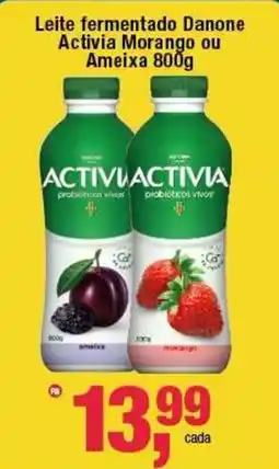 Frangolândia Leite fermentado Danone Activia Morango ou Ameixa oferta