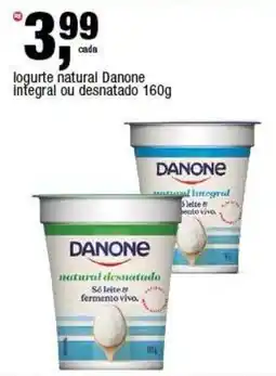 Frangolândia logurte natural Danone integral ou desnatado oferta