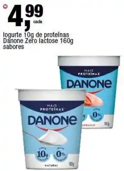 Frangolândia logurte 10g de proteínas Danone Zero lactose sabores oferta