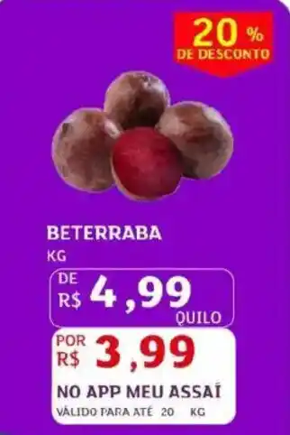 Assaí Atacadista Beterraba oferta