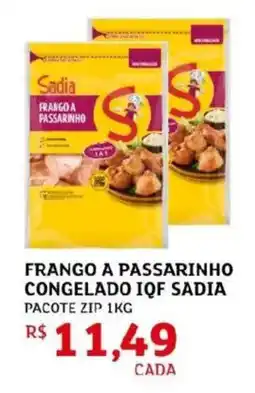 Assaí Atacadista Frango a passarinho congelado iqf sadia oferta
