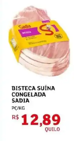 Assaí Atacadista Bisteca suína congelada sadia oferta