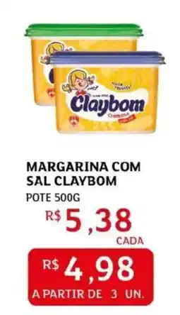 Assaí Atacadista Margarina com sal claybom pote oferta