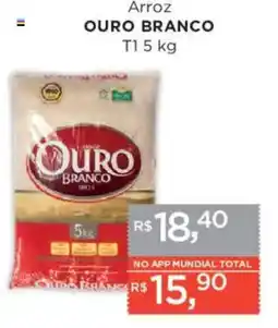 Supermercados Mundial Arroz OURO BRANCO T1 oferta