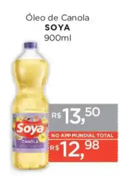 Supermercados Mundial Óleo de Canola SOYA oferta
