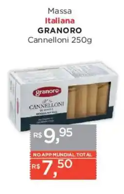 Supermercados Mundial Massa Italiana GRANORO Cannelloni oferta
