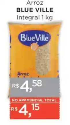 Supermercados Mundial Arroz BLUE VILLE Integral oferta