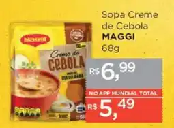 Supermercados Mundial Sopa Creme de Cebola MAGGI oferta