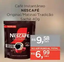 Supermercados Mundial Café Instantâneo NESCAFÉ oferta