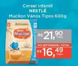 Supermercados Mundial Cereal Infantil NESTLÉ Mucilon Vários Tipos oferta