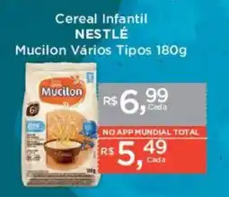 Supermercados Mundial Cereal Infantil NESTLÉ Mucilon Vários Tipos oferta