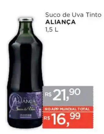 Supermercados Mundial Suco de Uva Tinto ALIANÇA oferta