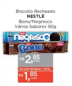 Supermercados Mundial Biscoito Recheado NESTLÉ oferta