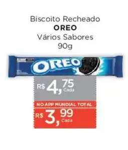 Supermercados Mundial Biscoito Recheado OREO Vários Sabores oferta