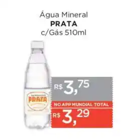 Supermercados Mundial Água Mineral PRATA c/Gás oferta