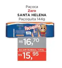 Supermercados Mundial Paçoca Zero SANTA HELENA Pacoquita oferta