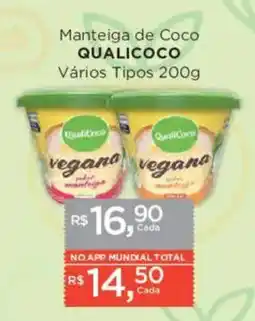 Supermercados Mundial Manteiga de Coco QUALICOCO oferta