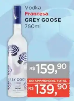 Supermercados Mundial Vodka Francesa GREY GOOSE oferta