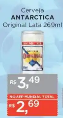 Supermercados Mundial Cerveja ANTARCTICA Original Lata oferta