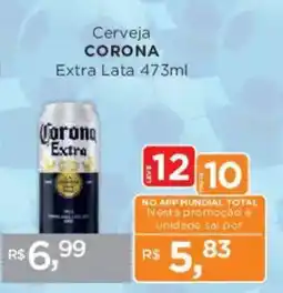 Supermercados Mundial Cerveja CORONA Extra Lata oferta