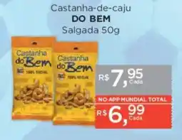 Supermercados Mundial Castanha-de-caju DO BEM Salgada oferta