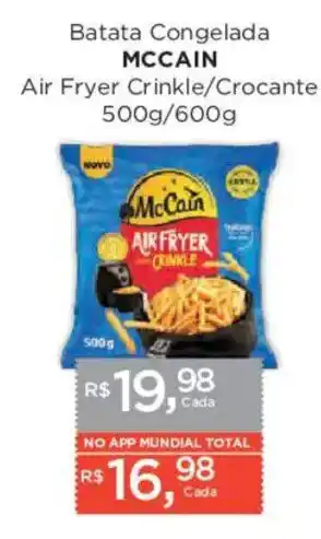 Supermercados Mundial Batata Congelada MCCAIN Air Fryer Crinkle/Crocante oferta