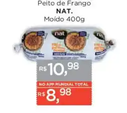 Supermercados Mundial Peito de Frango NAT. Moído oferta