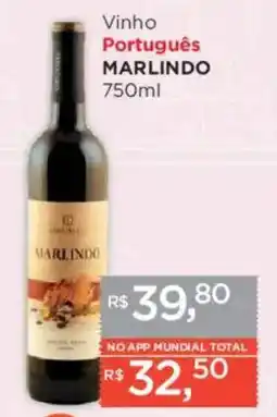 Supermercados Mundial Vinho Português MARLINDO oferta