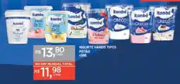 Supermercados Mundial Iogurte vários tipos potão oferta