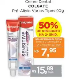Supermercados Mundial Creme Dental COLGATE Pró-Alívio Vários Tipos oferta