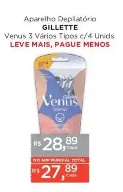 Supermercados Mundial Aparelho Depilatório GILLETTE oferta