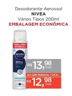 Supermercados Mundial Desodorante Aerossol NIVEA Vários Tipos oferta