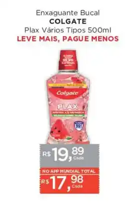 Supermercados Mundial Enxaguante Bucal COLGATE oferta