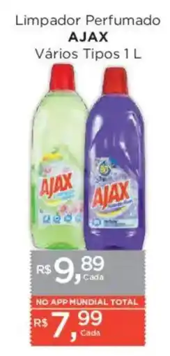 Supermercados Mundial Limpador Perfumado AJAX Vários Tipos oferta