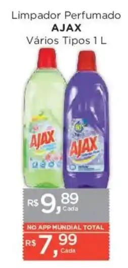 Supermercados Mundial Limpador Perfumado AJAX Vários Tipos oferta