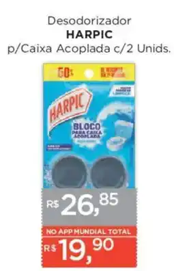 Supermercados Mundial Desodorizador HARPIC p/Caixa Acoplada c/2 Unids. oferta