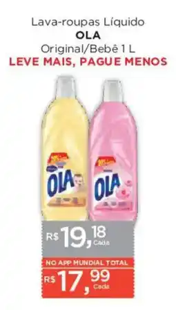 Supermercados Mundial Lava-roupas Líquido OLA oferta