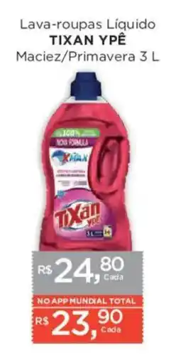 Supermercados Mundial Lava-roupas Líquido TIXAN YPÊ oferta