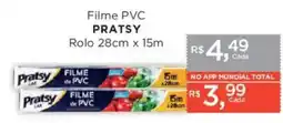 Supermercados Mundial Filme PVC PRATSY Rolo 28cm x 15m oferta