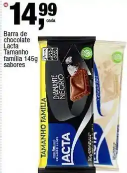 Frangolândia Barra de chocolate Lacta Tamanho família sabores oferta