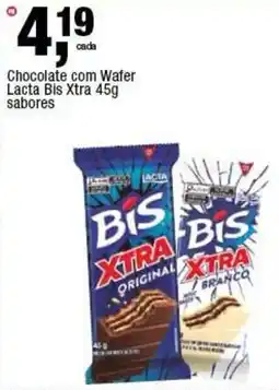 Frangolândia Chocolate com Wafer Lacta Bis Xtra sabores oferta