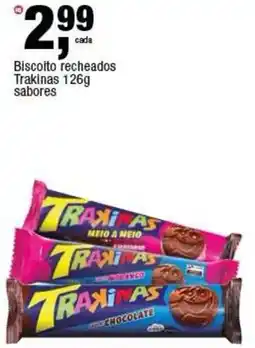 Frangolândia Biscoito recheados Trakinas sabores oferta