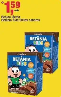 Frangolândia Bebida láctea Betânia Kids sabores oferta