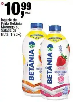 Frangolândia logurte de Fruta Betânia Morango ou Salada de fruta oferta